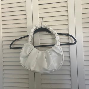White Scrunch Handbag F21